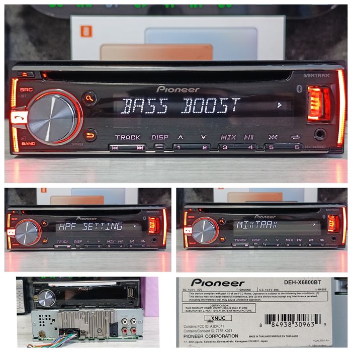 Pioneer mvh s/Процесорний/, Bluetooth