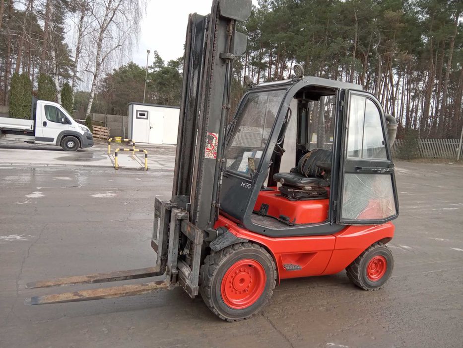 Wózek widłowy Linde H30D, kabina, ważny UDT, pozycjoner