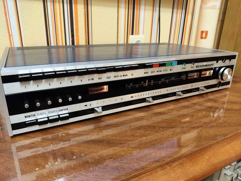 Усилитель ресивер Nordmende 7500ST, стрелочные индикаторы, 11кг звука