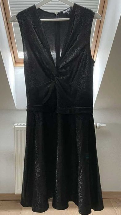 Just Cavalli Czarna długa sukienka, rozmiar 38-40
