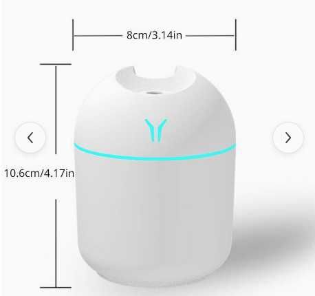 Mini humidificador de ar ultra-sônico branco