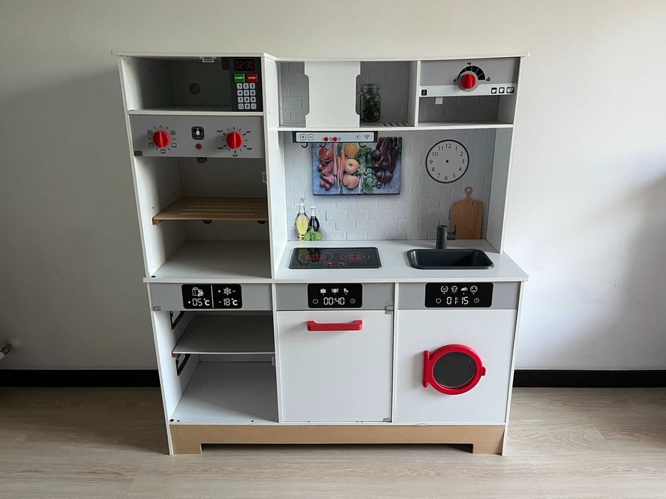 Cozinha de Brincar em Madeira - LIDL faz de conta cozinheiros - COMPLETA
