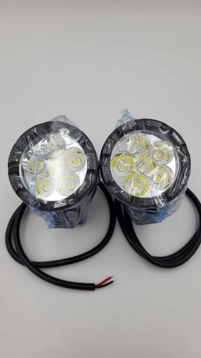 Halogen reflektor 6 led 60W 2szt + włącznik