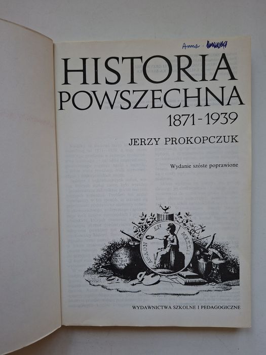 Historia powszechna 1871 - 1939 Jerzy Prokopczuk