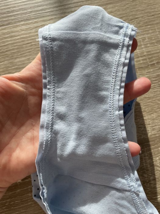 Трусики жіночі блакитні в горошок/ cotton 95%/ esmara