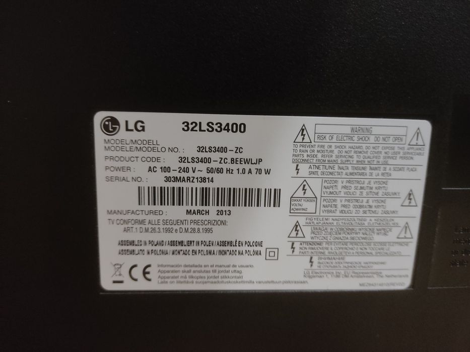 Telewizor LG 32 cale - 32LS3400