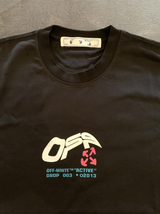 T-shirt preta OFF-WHITE