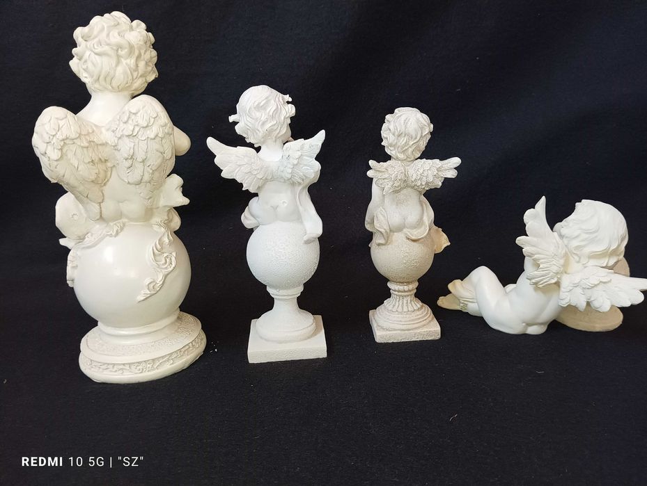 Anioły - aniołki - piękne figurki - 4 sztuki - Koln - (0,85 kg)