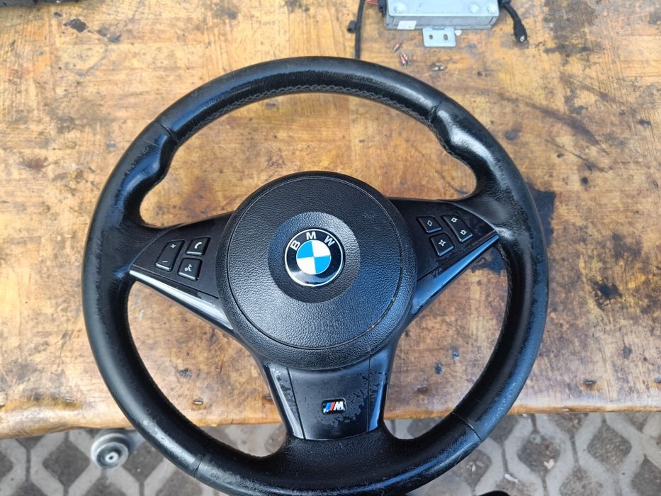 Kierownica BMW E60 E61 M-pakiet Palona na pilot Kompletna Wysyłka