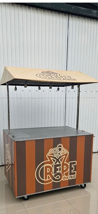 Balcão Avançado em Inox - Street Food - Food Truck