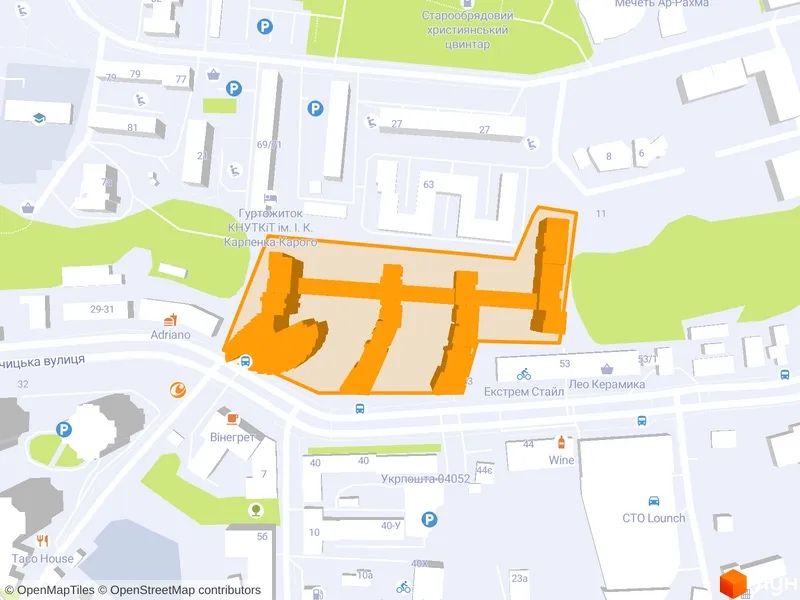 вул. Глибочицька 43. жк Міракс бізнес-клас місце на 2 авто 25м 5на5