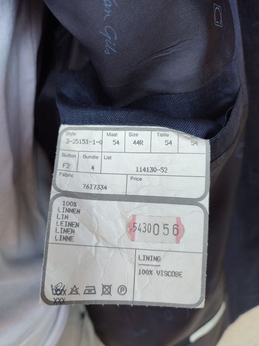 Marynarka męska Van Gils r. 54 100% len