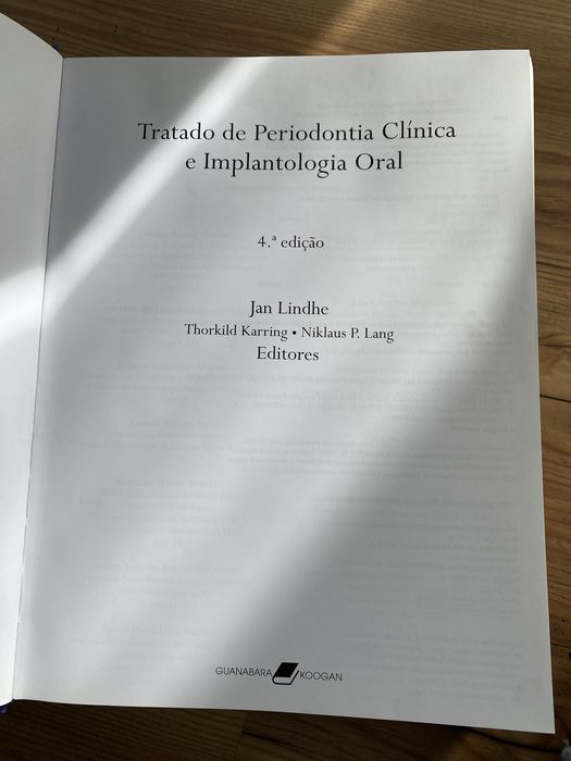 Livro Tratado de Periodontologia Clínica e Implantologia Oral