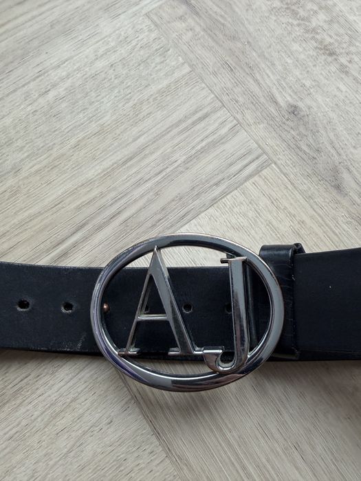 Skorzany pasek Armani Jeans