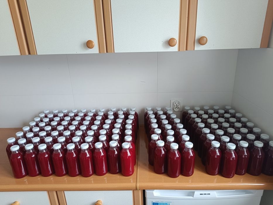 20x Sok syrop malinowy butelki 300ml