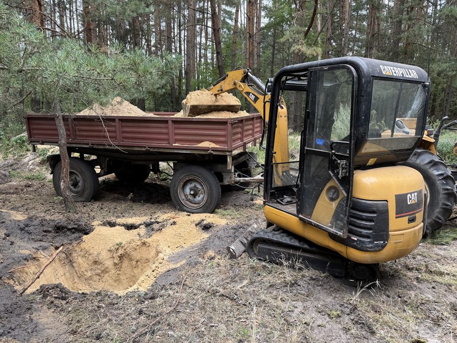 Usługi minikoparką. Minikoparka