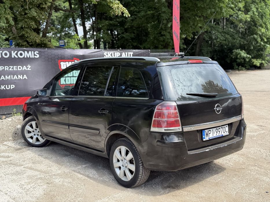 Opel Zafira 1.9 Diesel 2006 7 Osób Bluetooth Alufelgi Pakowna Niskie Spalanie