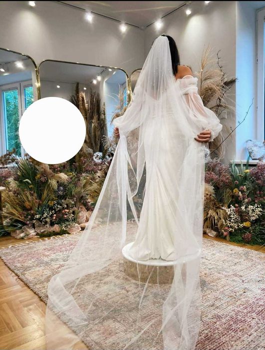Suknia ślubna elegancka minimalistyczna syrenka
