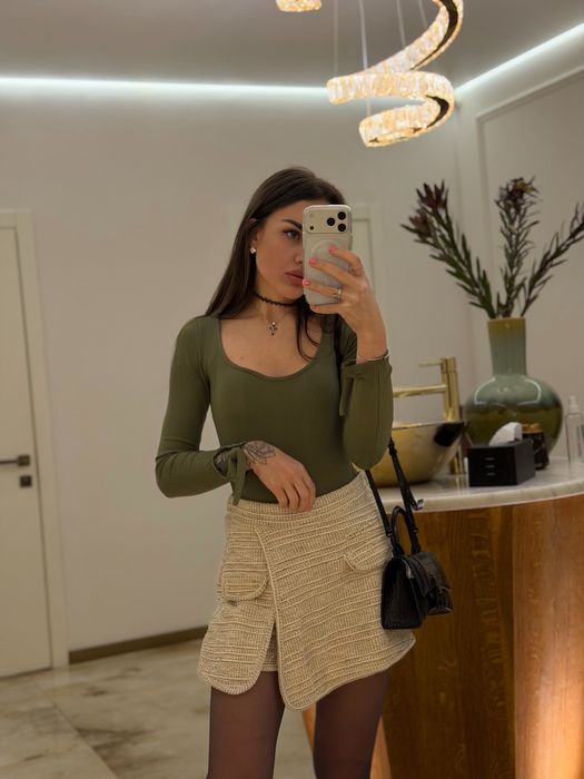 Юбка -шорты твидовая