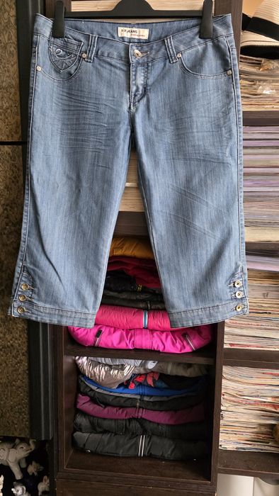 Rybaczki jeansowe damskie 44.
