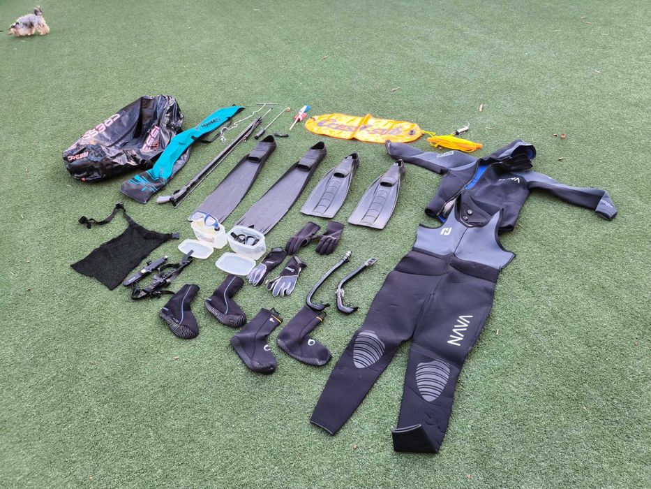 Equipamento completo de Caça Submarina