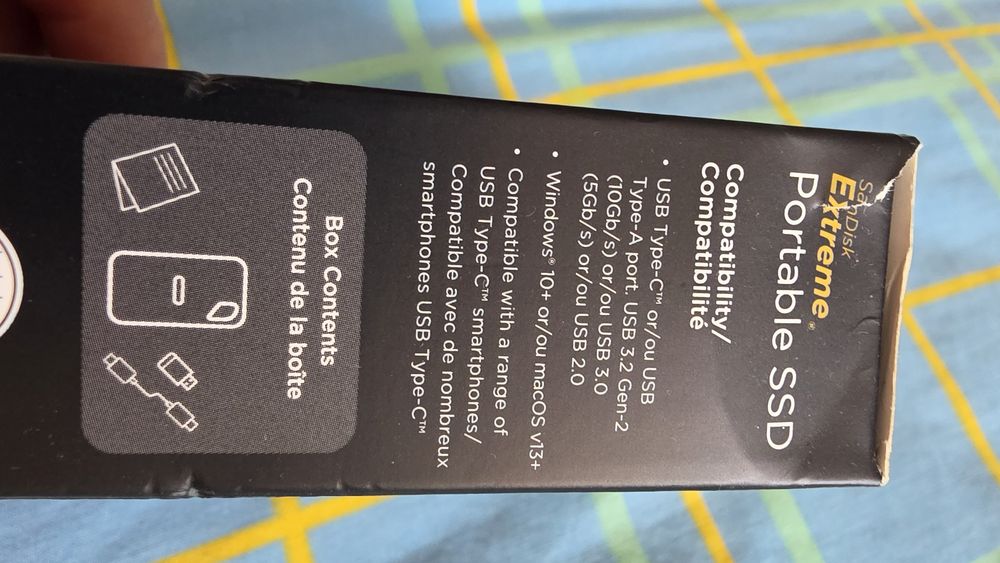 SSD sandisk extreme 2Tb 1050 mbs