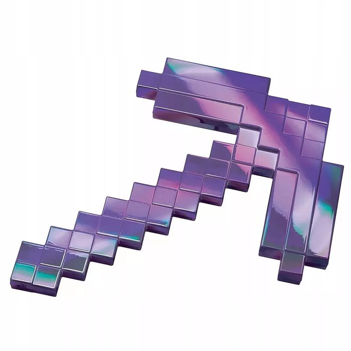 Kilof Minecraft Opalizujący Diamentowy Zabawa Gra Piksel dla Chłopca. Disguise. Nowy Produkt