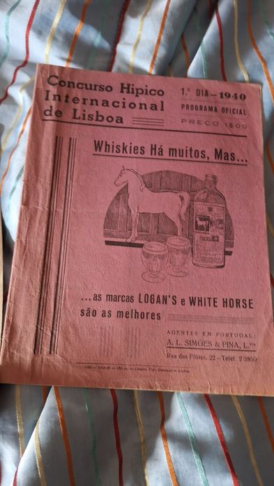 Programas concurso hipico Lisboa anos 30 hipismo equitação