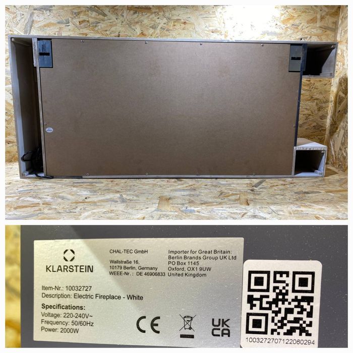 Електрокамін Klarstein привезений з Німеччини Электрокамин из Германии