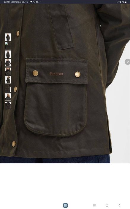 Casaco barbour encerado