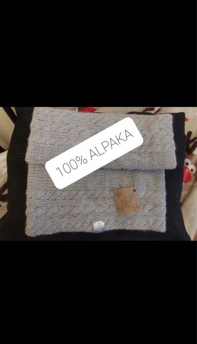 Komin Szalpaka Alpaka 100% Wełna Alpaki