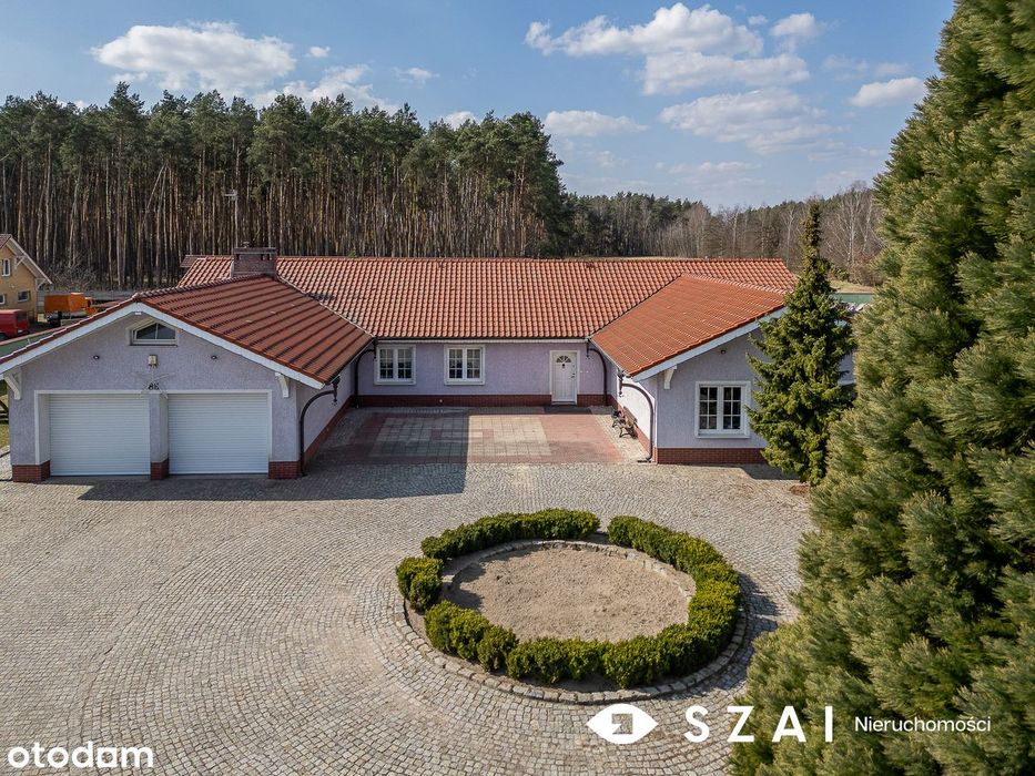 Dom 292,98m2 na dużej działce 8156m2 +budynek biurowo-magazynowy 219m2