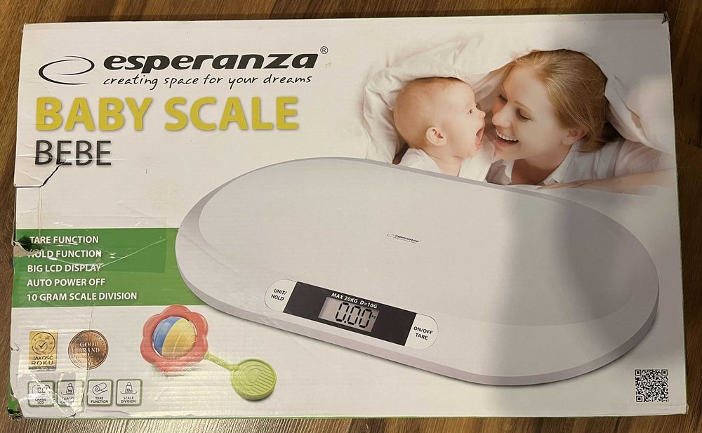 Waga niemowlęca Esperanza (Baby Scale Bebe, EBS019), biała