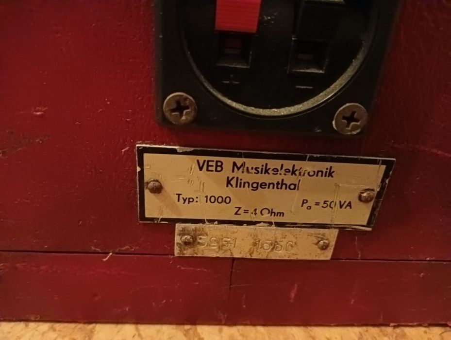 Głośniki Vermona regent