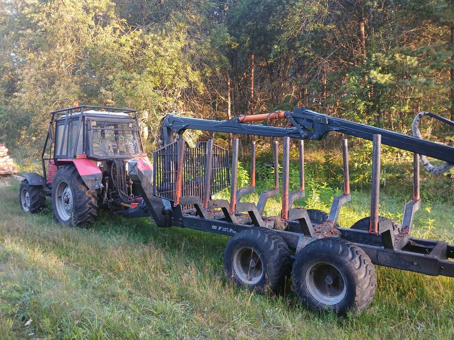 Zestaw zrywkowy Mtz920+Przyczepa BMF10T 2022r