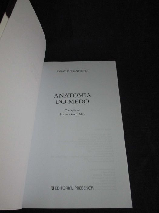 Livro Anatomia do medo Jonathan Santlofer