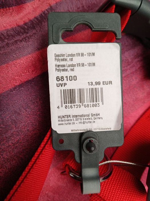 Szelki rozm L  czerwone