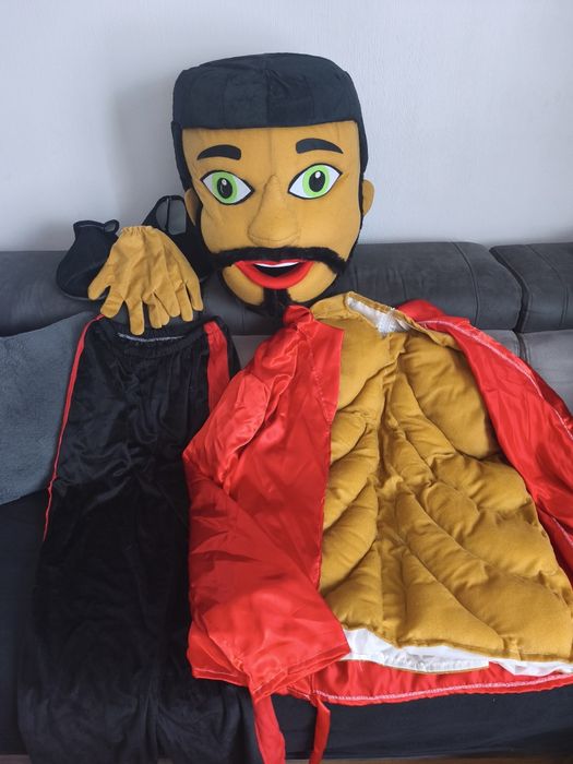 Strój przebranie tancerza żywa maskotka XXL na imprezy tancerz