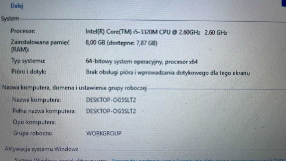 Aluminiowy laptop Biznesowy  Hp elitebook 8470p  + stacja dokująca