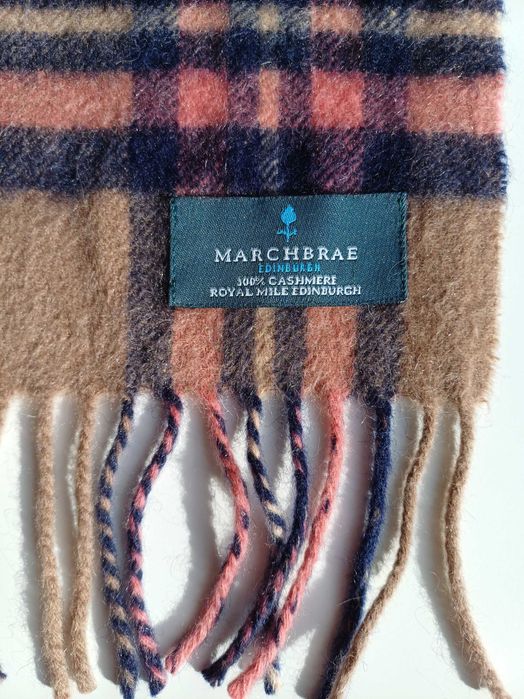 Kaszmirowy szalik w kratę Marchbrae Edinburgh