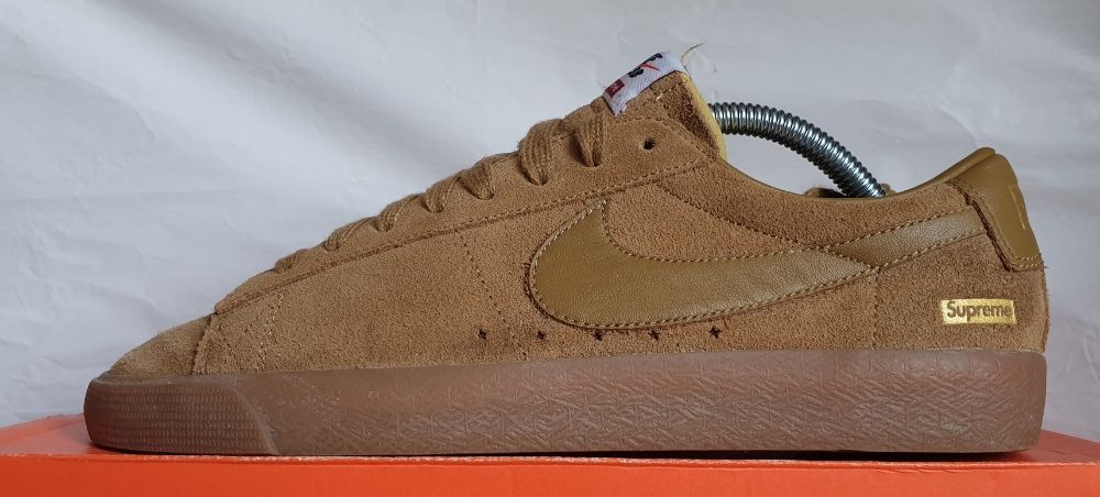 Nike Blazer Low GT x Supreme Tan 2016 9.5US/27.5CM/43EUR
