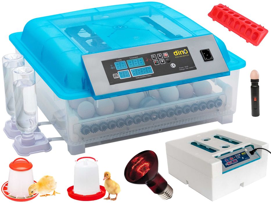 Inkubator automatyczny DINO 56 na każdy rodzaj jaj jajek UNIWERSALNY