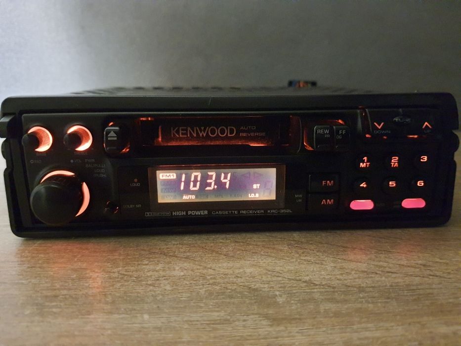 Radio samochodowe Kenwood KRC-352L Vintage Klasyk lat 90 Bmw Mercedes