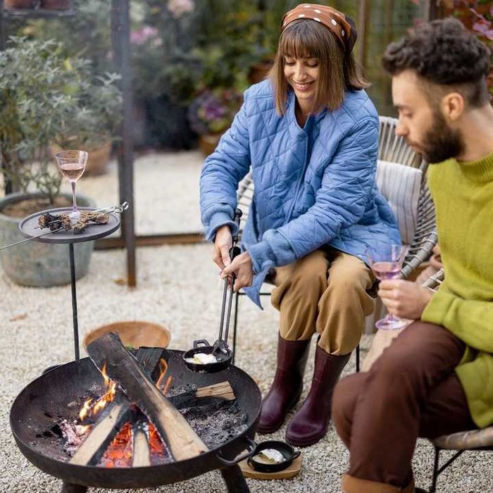 NOWA Stalowa Misa Paleniskowa Trójnóg DUŻA Żaroodporna