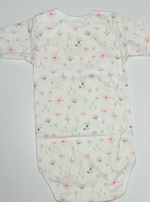 LE BEBE body krótki rękaw KWIATKI  rozmiar 104 cm