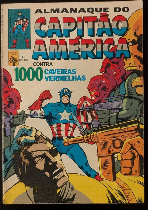 BD "Capitão América" e "Heróis da tv" (Vintage)