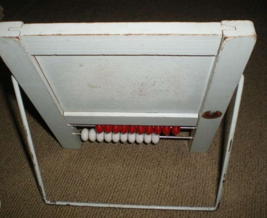 Quadro didático com ardósia - anos 60