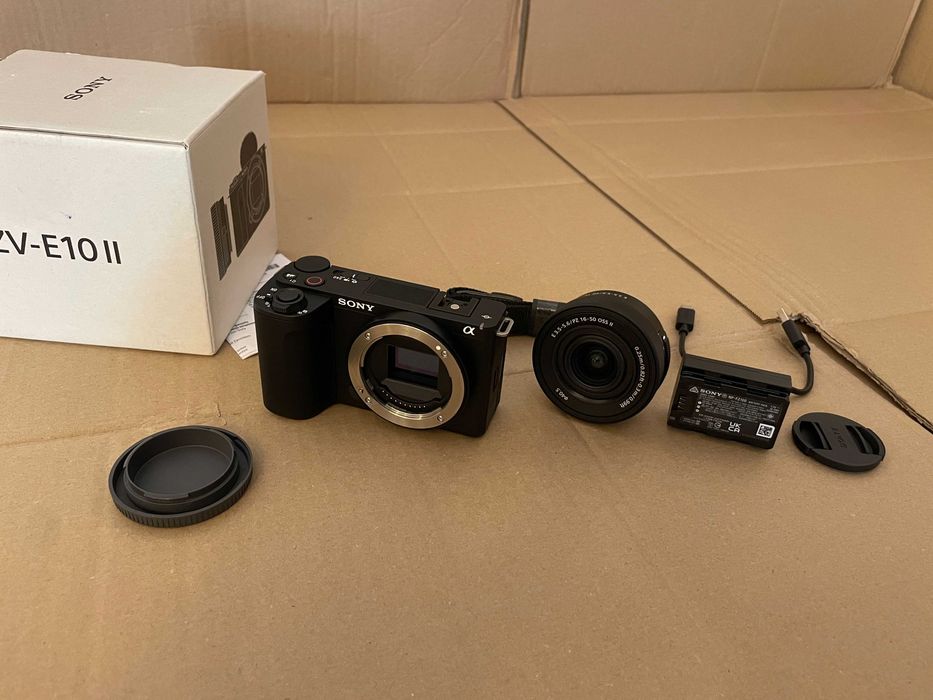 Sony ZV-E10 II + obiektyw 16-50 II Kamera Bezlusterkowiec do vlogów dla vlogerów Nowy Nowa Gwarancja !