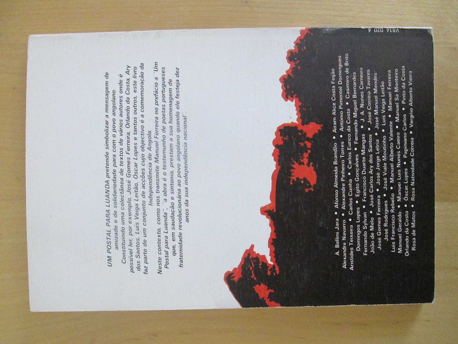 Um Postal para Luanda, uma antologia com 38 poetas portugueses