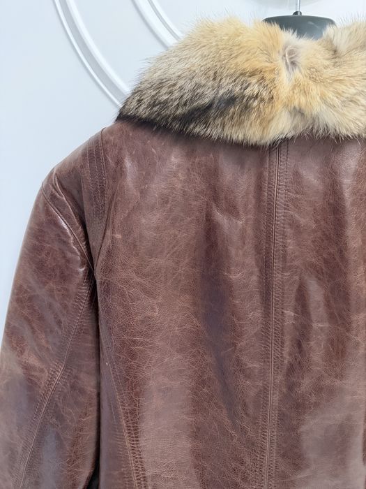 Шкіряна куртка на мєху чоловіча розмір м